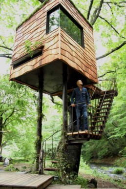 cabane travail coworking dans les arbres